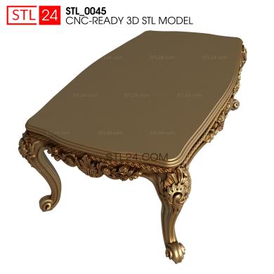 Tables (STL_0045) 3D models for cnc